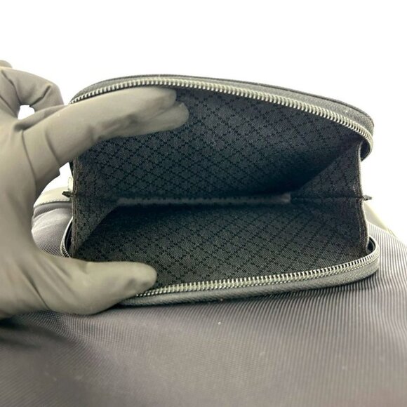 Gucci Vintage Bamboo Nylon Patent Backpack